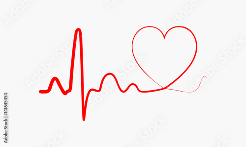 Heart icon. Vector illustration.