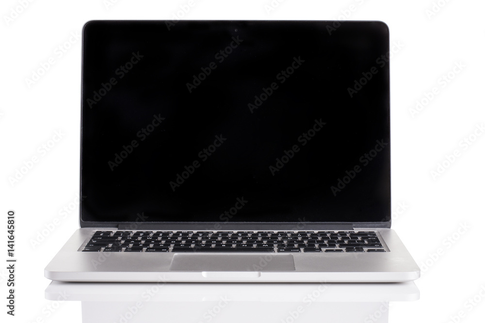 Fototapeta premium Laptop on a white background isolated