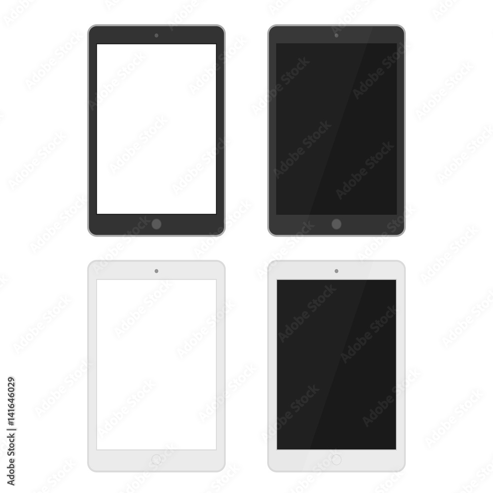 タブレットのイラストセット タブレットのイラストセット