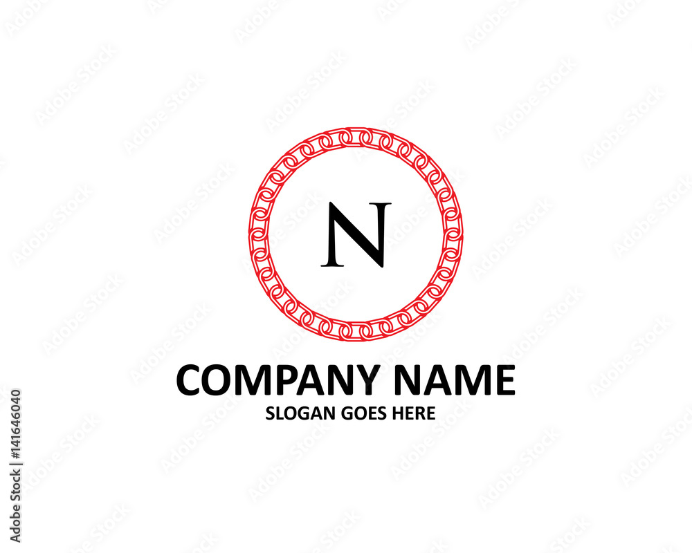 N Letter Chain Logo N Letter Chain Logo
