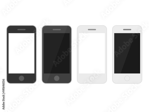 スマートフォンのイラストセット