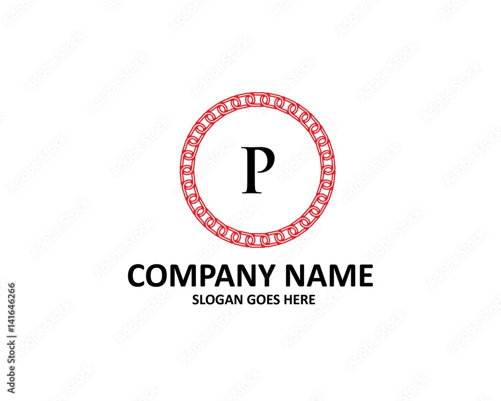 P Letter Chain Logo P Letter Chain Logo