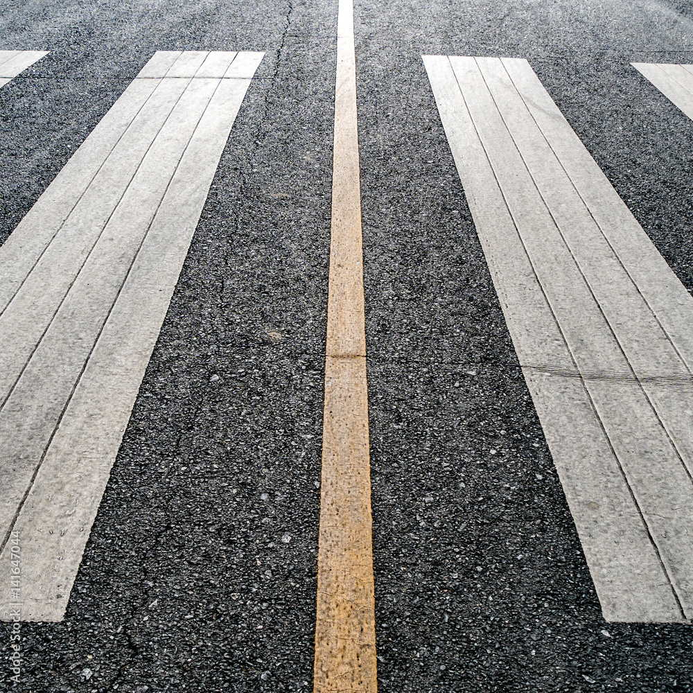 Obraz premium Crosswalk on asphalt road
