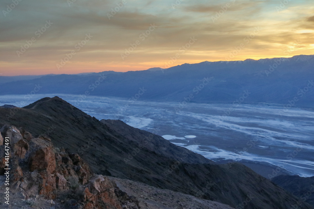 Dante's View sunset landscape, Death Valley National Park