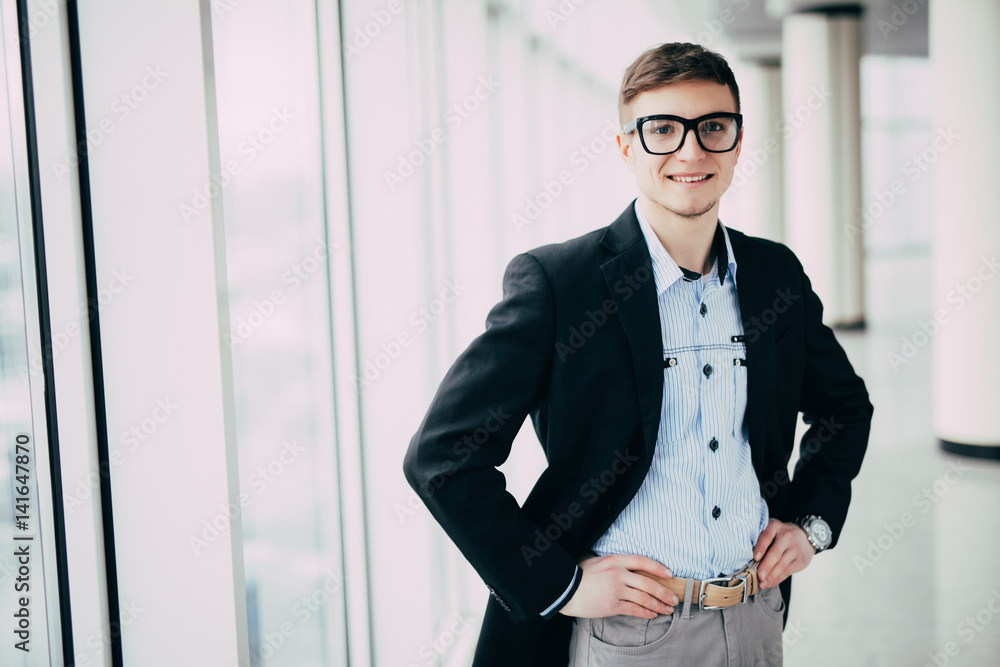 Handsome smiling confident businessman portrait Handsome smiling confident businessman portrait