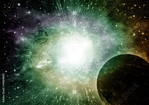galaxy in a free space