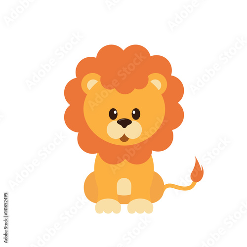 cartoon lion vector