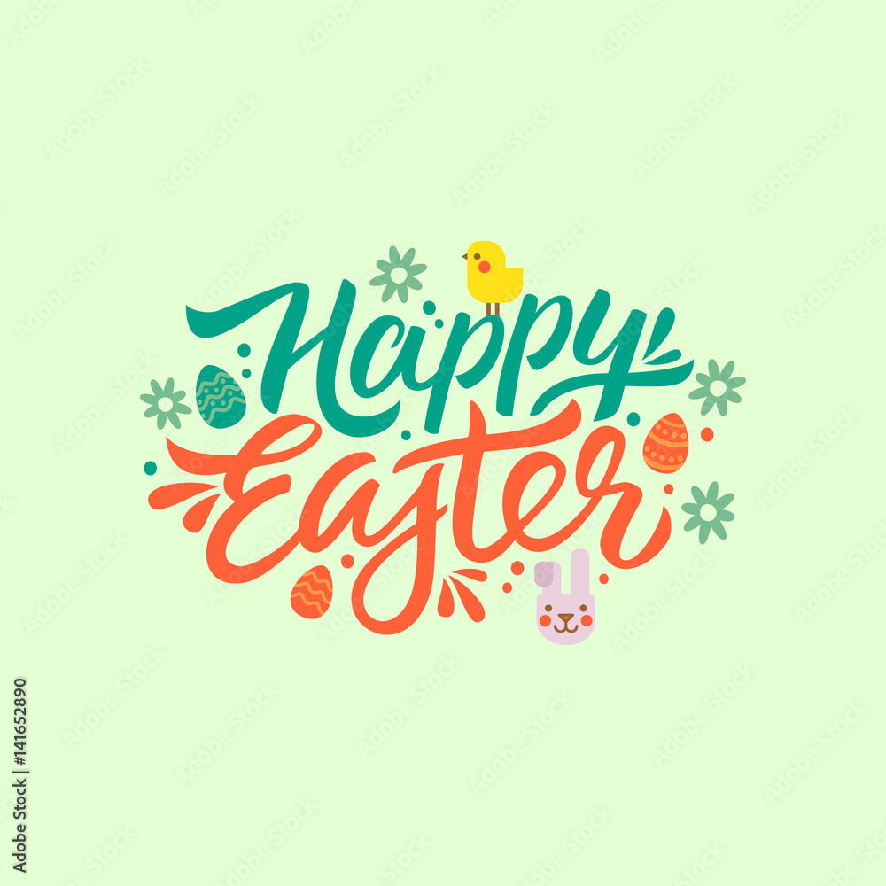 Happy Easter lettering