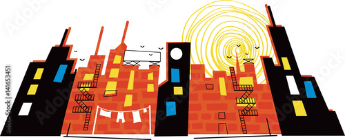 Hot City Landscape