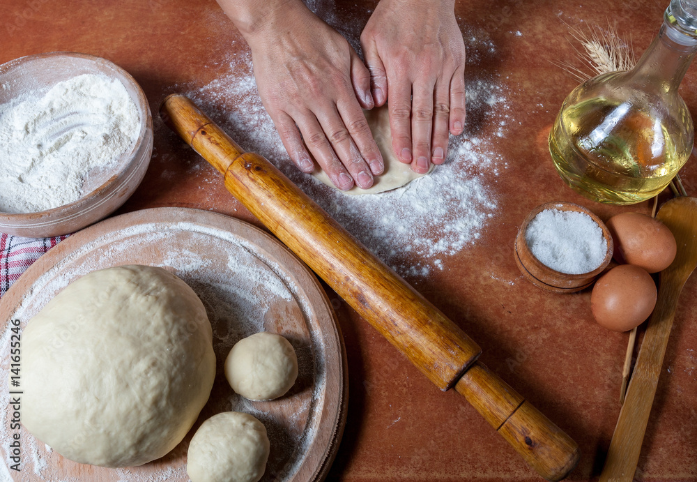 Fototapeta premium prepared dough