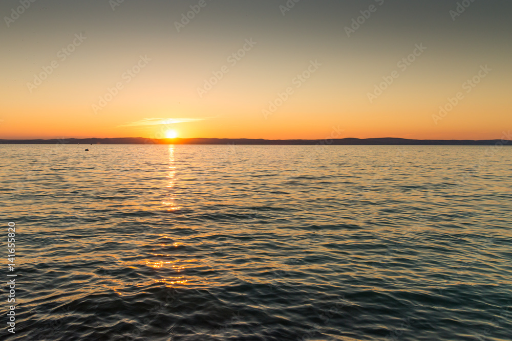 Fototapeta premium Sunset at lake Balaton