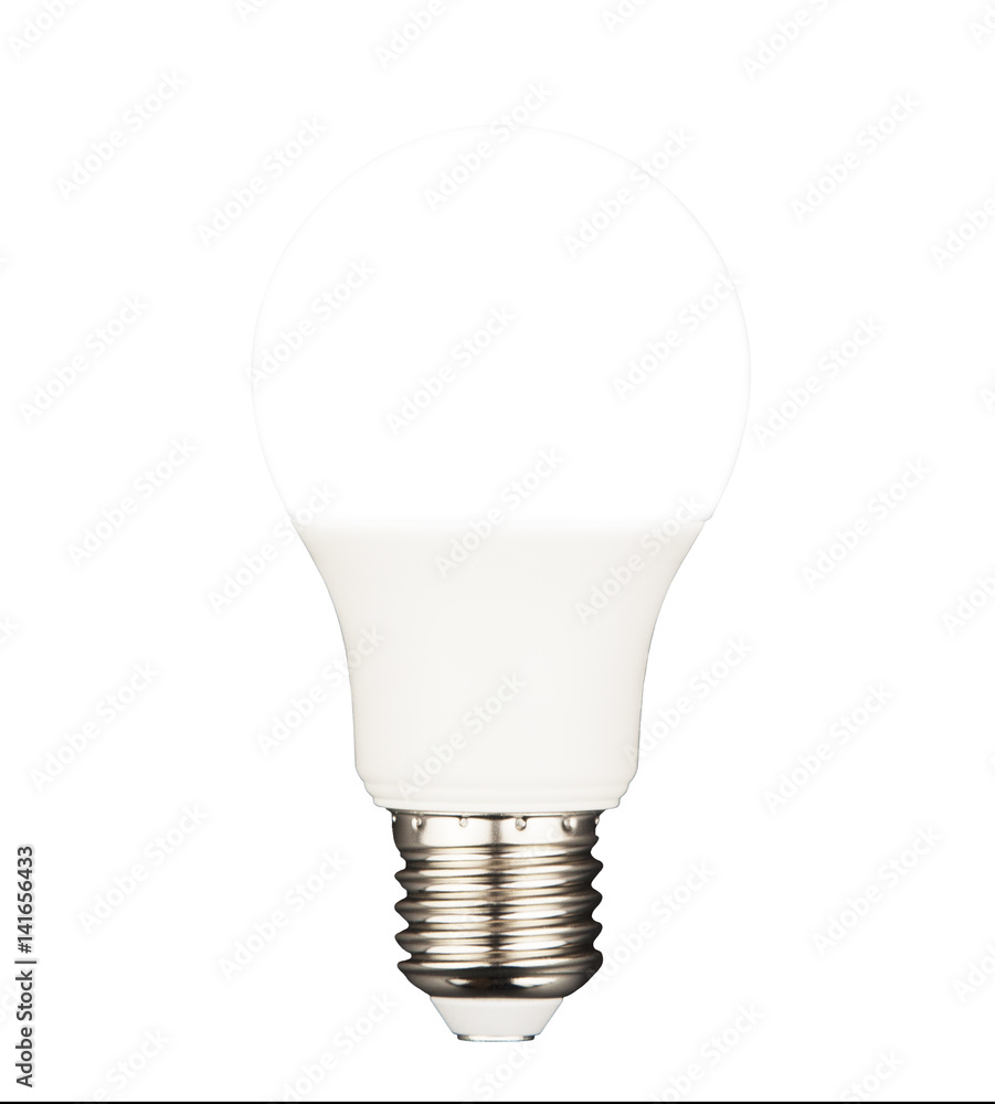 LED light bulb isolated on a white background LED light bulb isolated on a white background