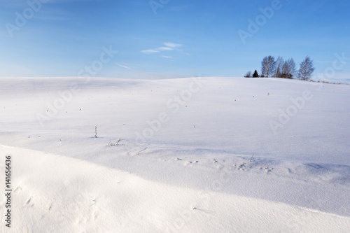 Snowy winter landscape.