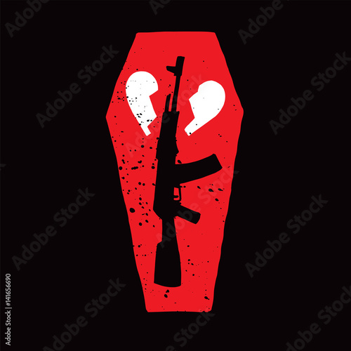 Gun, Coffin and Broken Heart