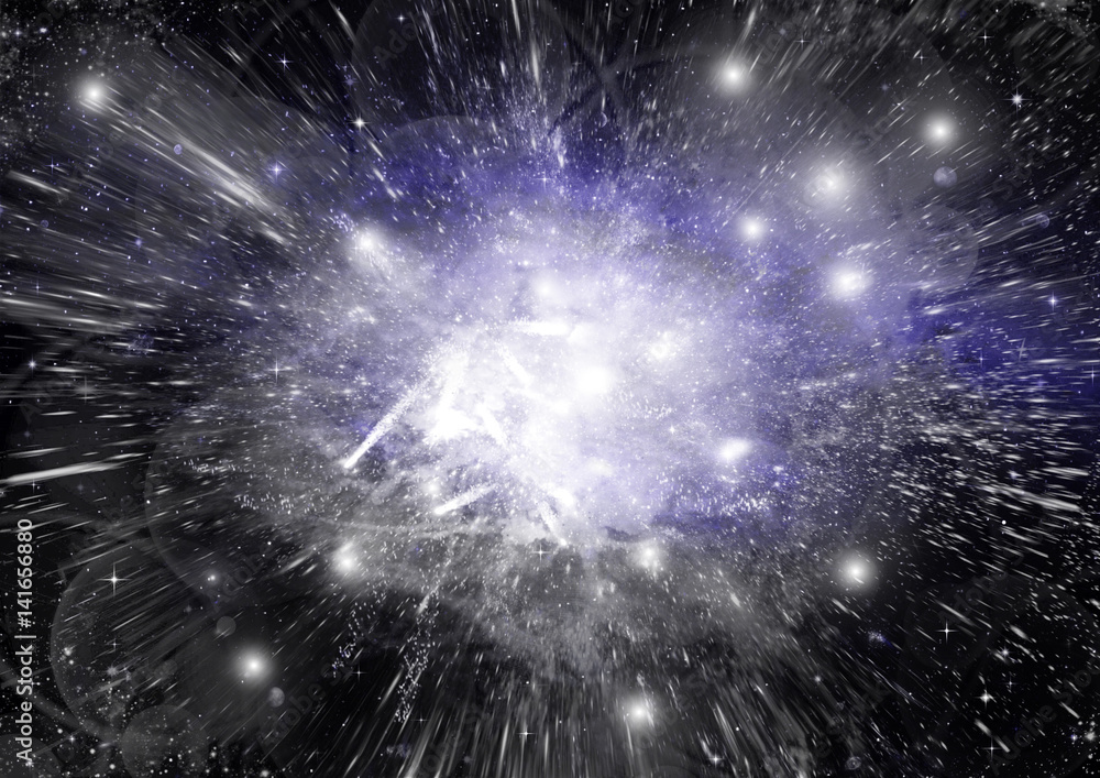 Fototapeta premium galaxy in a free space