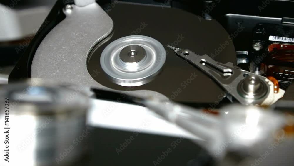 Inside job 2 hard disks,back focus Inside job 2 hard disks,back focus
