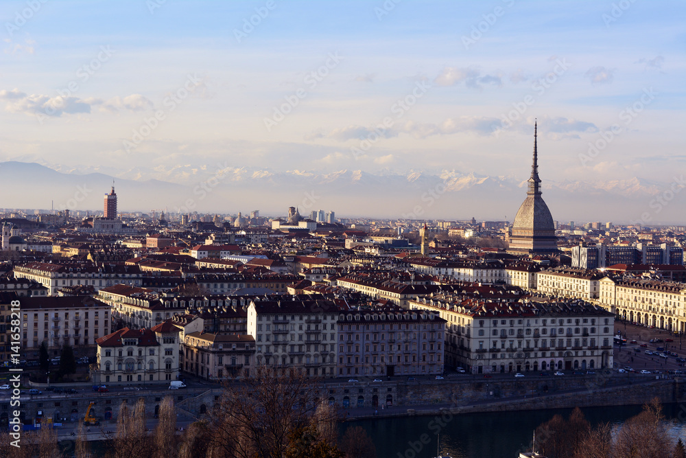 Panorama di Torino dal Monte dei Cappuccini