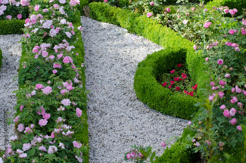 Obraz na płótnie Garden design in the schwerin Castle Park w salonie