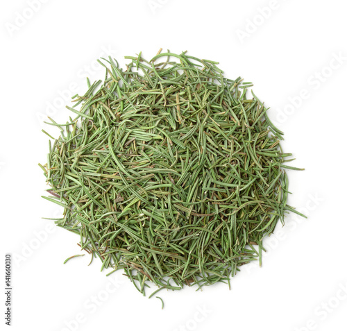 Top view of dried rosemary
