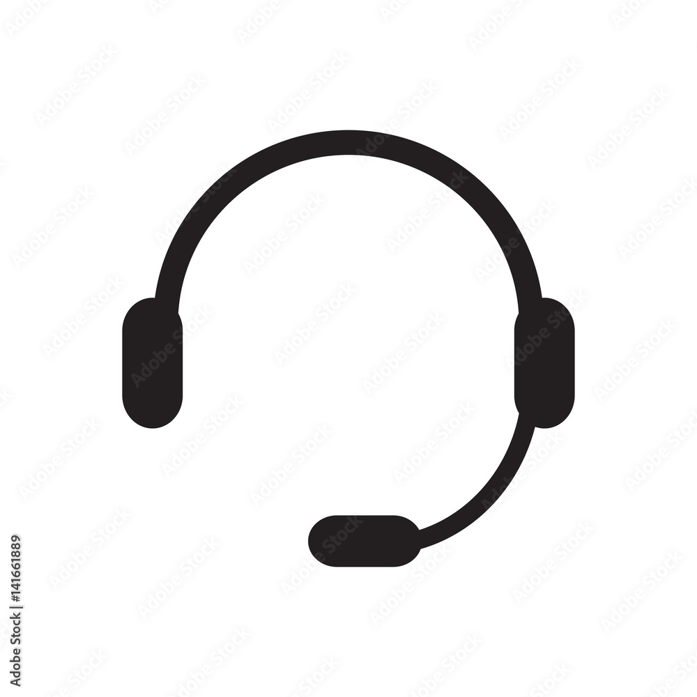 headphones, chat icon, vector illustration eps10 headphones, chat icon, vector illustration eps10