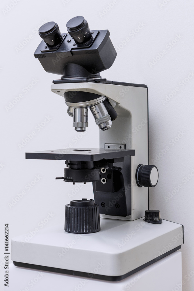 Photograph of an old microscope. Research and Medicine Photograph of an old microscope. Research and Medicine