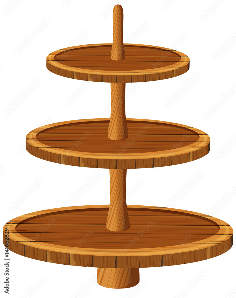 Three sizes of tray made of wood Three sizes of tray made of wood