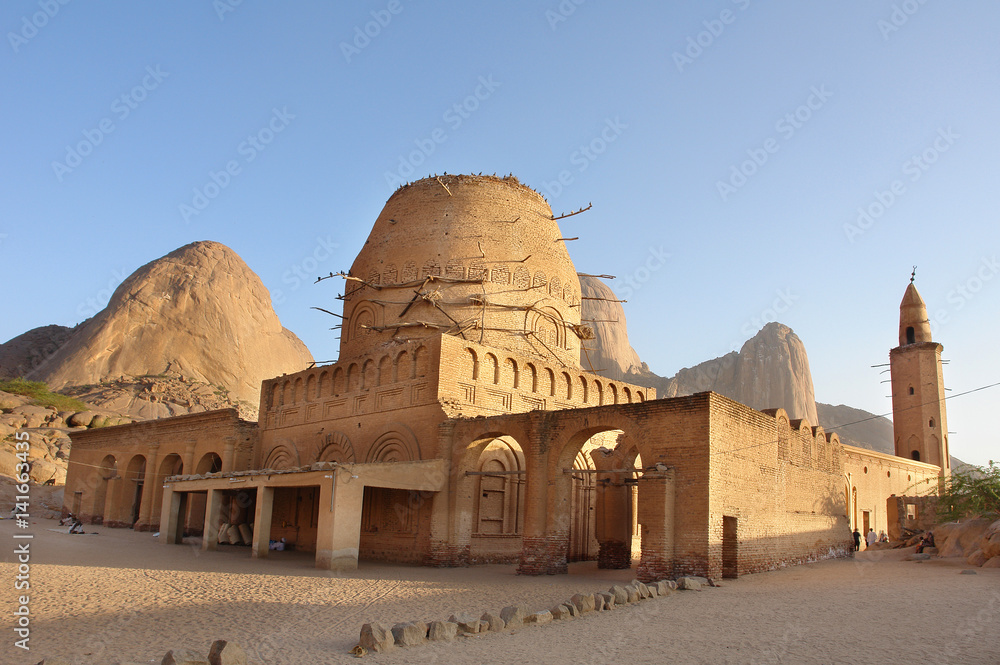 Mosque  of the Khatmiyah Sufi sect at the base of the Taka Mountains in Kassla, Sudan
