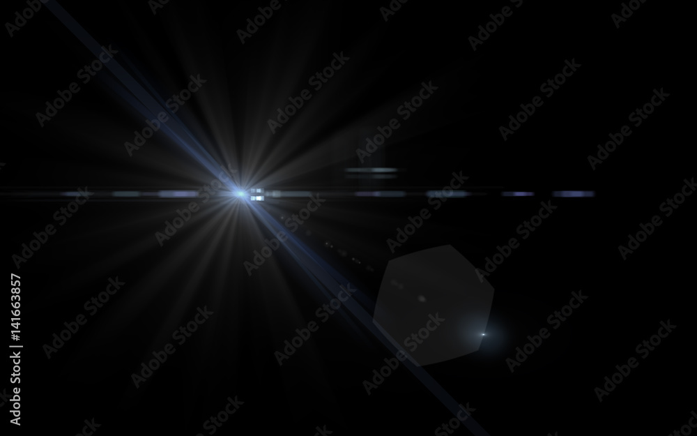 Fototapeta premium Lens Flare distant white light