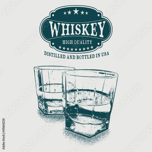 Sketch Whiskey logo and two glasses of beverage