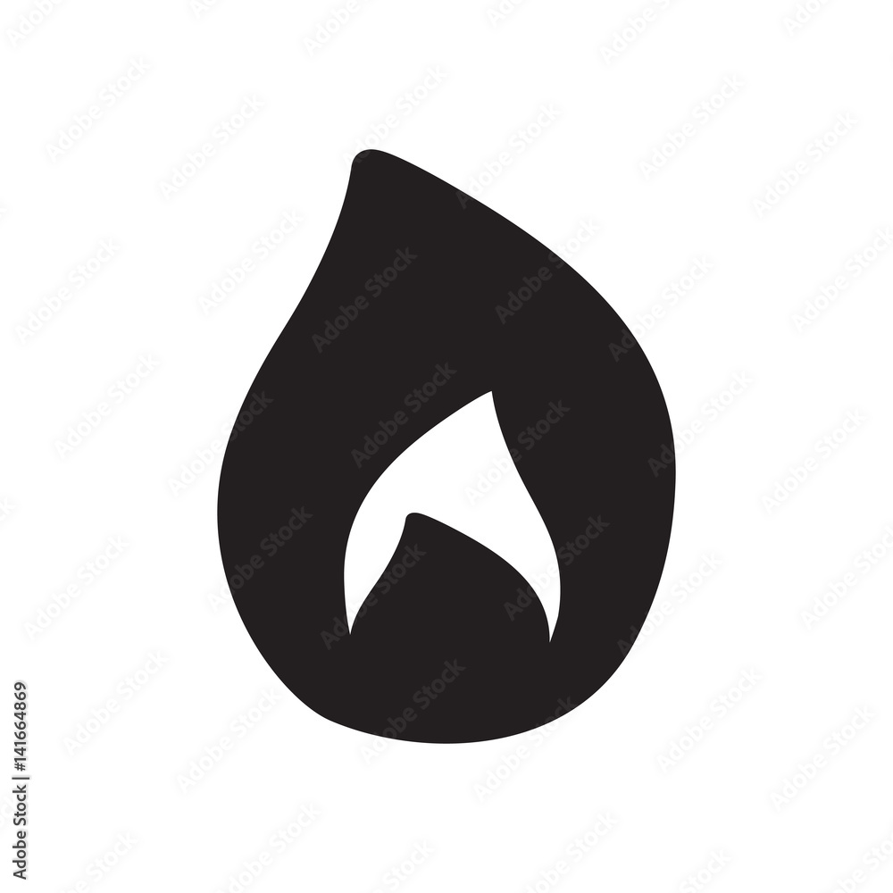 Fototapeta premium fire, icon, vector illustration eps10