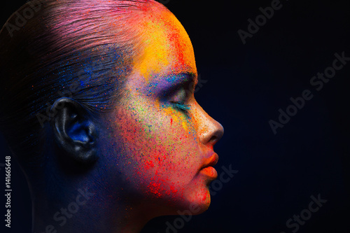 Creative art of make up, fa...