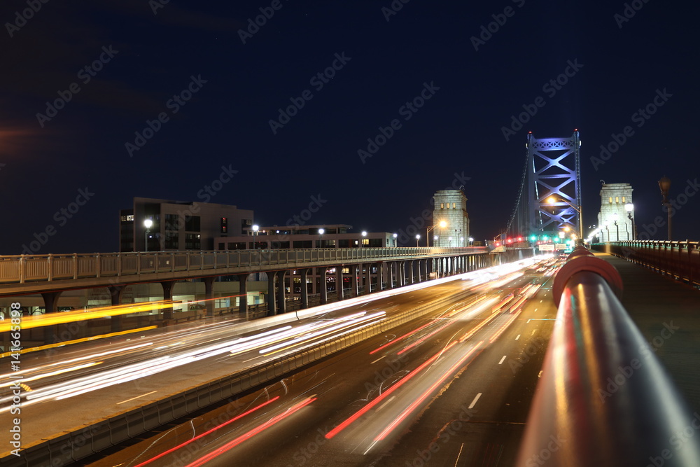 Fototapeta premium Ben Franklin Bridge Philadelphia