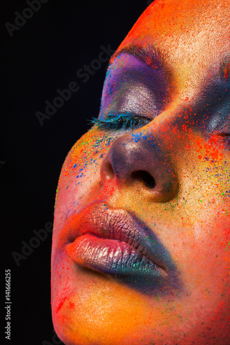 Creative art of make up, fa...
