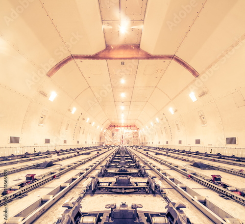 air cargo freighter - retro vintage filter effect