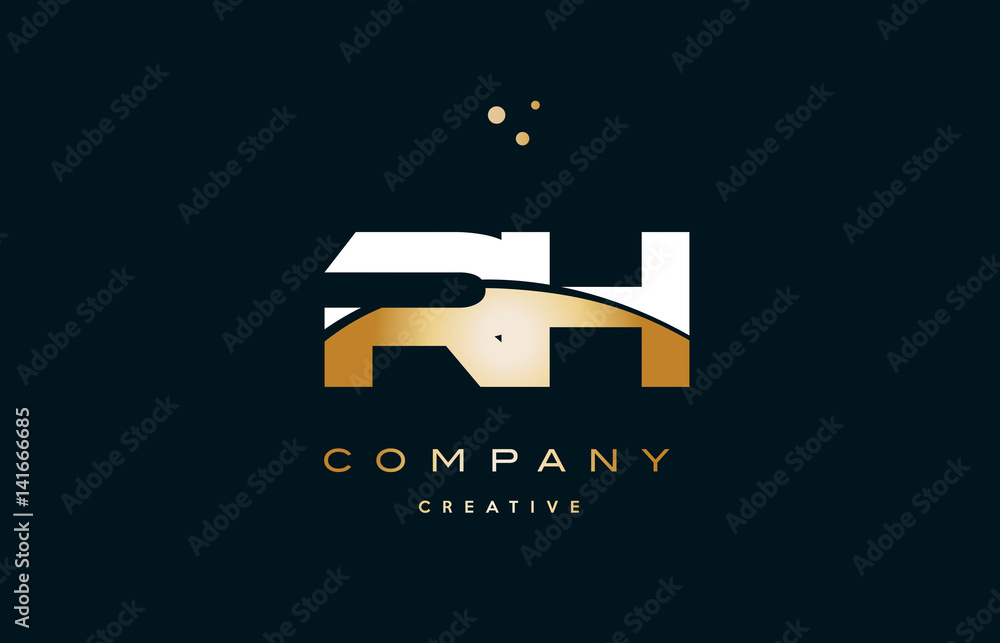 rh r h white yellow gold golden luxury alphabet letter logo icon template rh r h white yellow gold golden luxury alphabet letter logo icon template