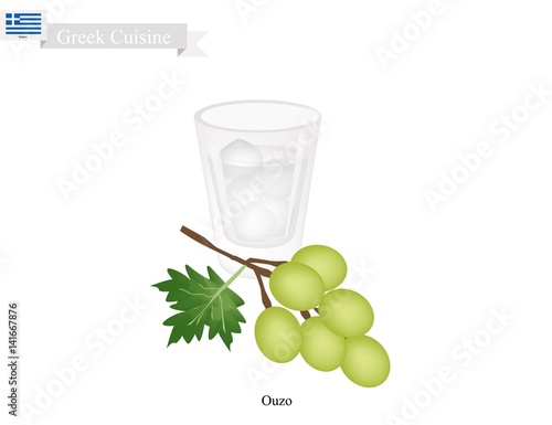 Ouzo or Greek Aperitif, A Traditional Dink in Greece