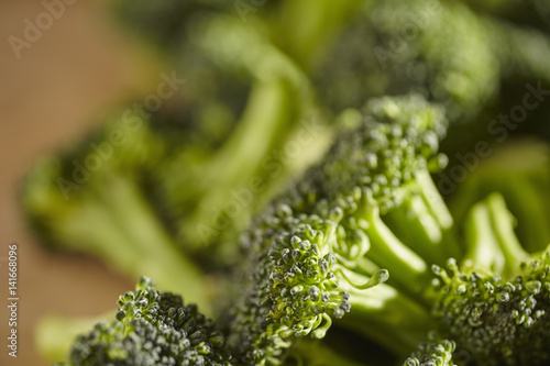 fresh, raw broccoli florets