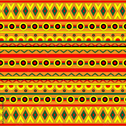 Abstract geometric background with ethnic ornament.