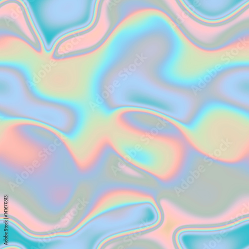 Holographic seamless blue pattern