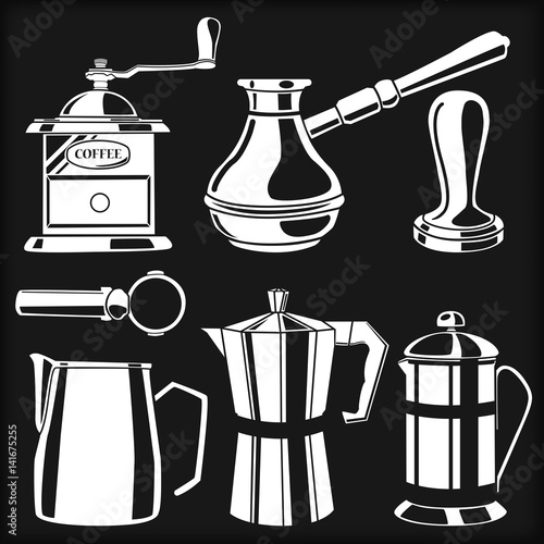 Set of vintage coffee tools