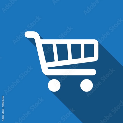 shopping cart icon stock vector illustration flat design