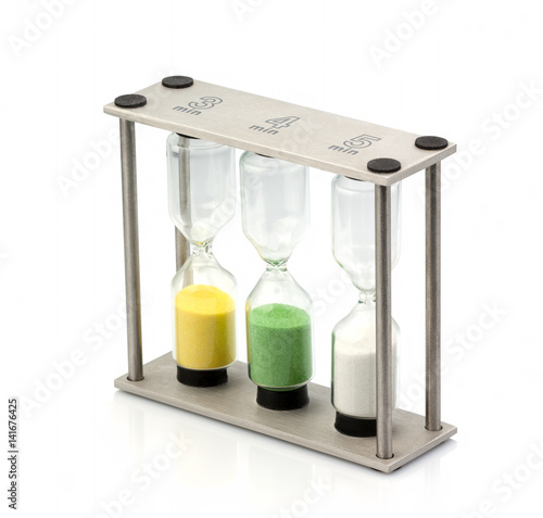 Hourglass, time stops