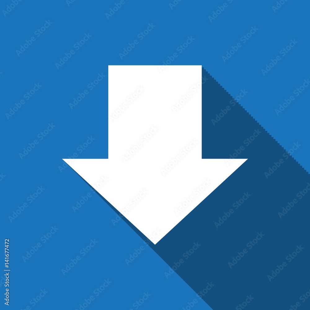 download icon stock vector illustration flat design download icon stock vector illustration flat design