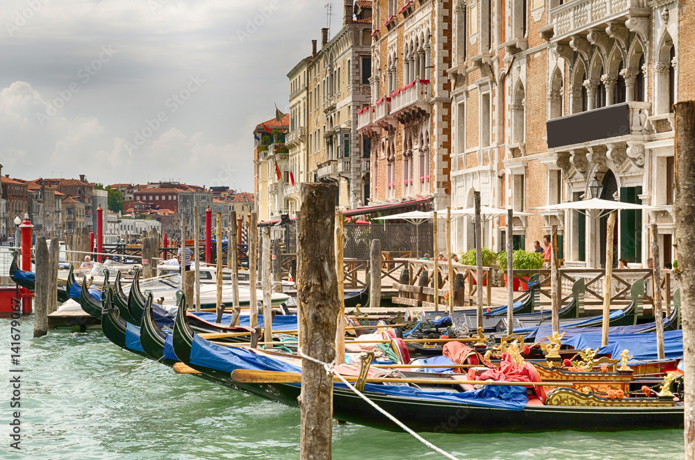 The Grand canal mouth in Venice