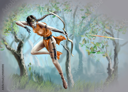 Greek goddess of the hunt photo