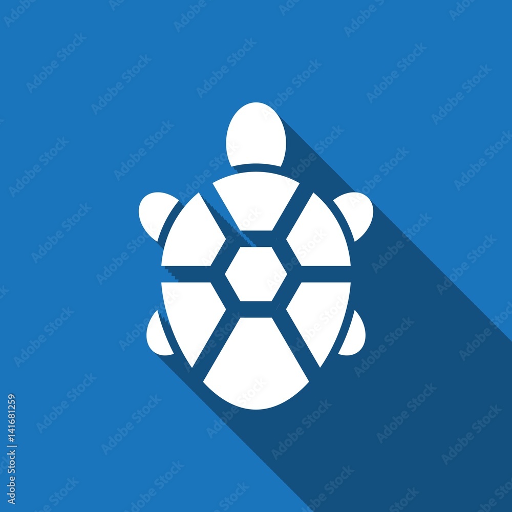 Obraz premium turtle icon stock vector illustration flat design