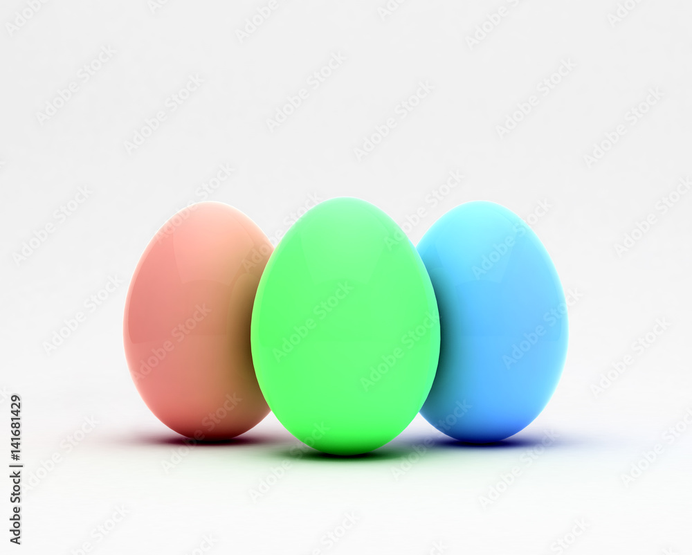 Easter eggs, trendy design concept, 3d illustration. Easter eggs, trendy design concept, 3d illustration.