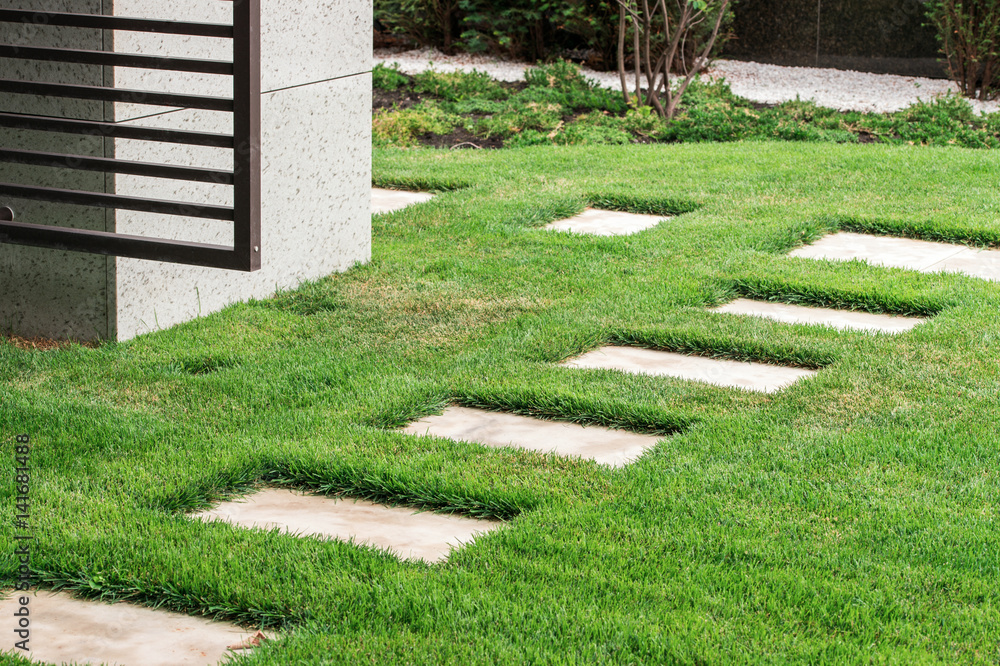 stone path in the garden landscape stone path in the garden landscape