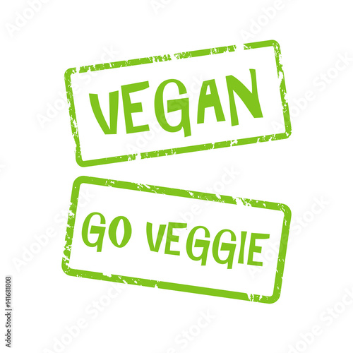 vegan and go veggie button