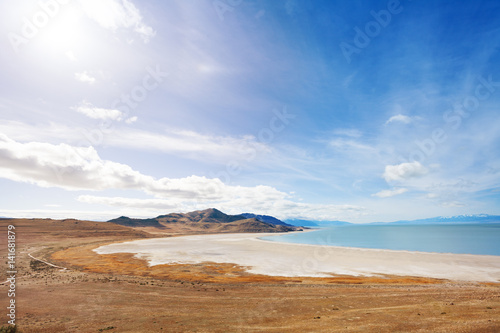 Lakeside of Great Salt Lake on Antelope Island photo